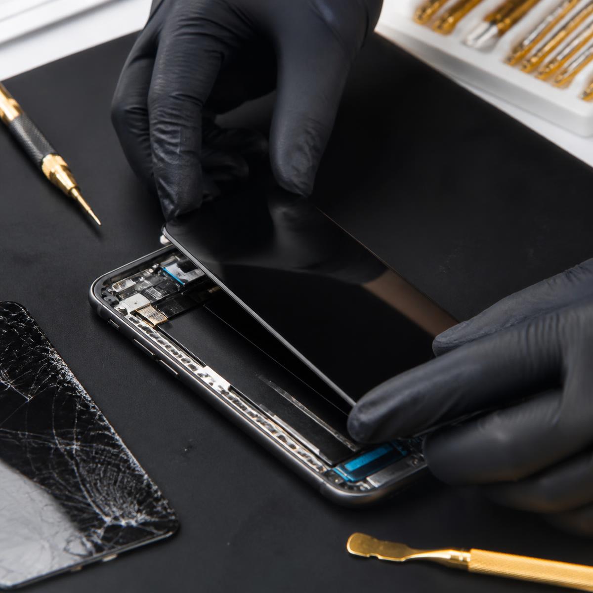 Troca de tela de smartphone